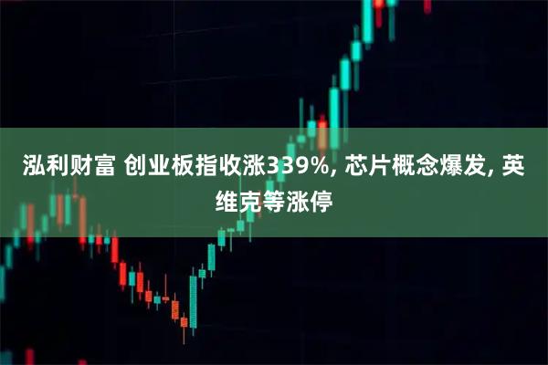 泓利财富 创业板指收涨339%, 芯片概念爆发, 英维克等涨停